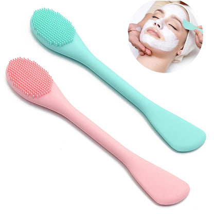 6Pcs Lip Scrub Brush & 2Pcs Silicone Face Mask Applicator Brush,Gentle Exfoliator Scrubber Tool V1259-DP01-A-1508