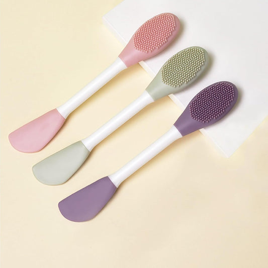 3PCS Double-Ended Silicone Face Mask Brush,Facial Cleansing Brushes,Facial Applicator,3-in-1 Brush V1259-DP01-A-1510