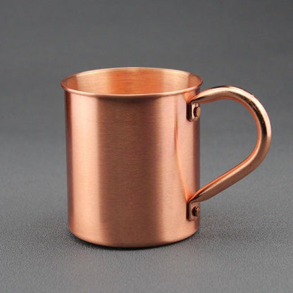 Moscow Mule Mug Pure Copper Without Inside Liner, Sports Straight Cup Handle for Cocktail Coffee Beer Milk V1259-DP01-A-1517