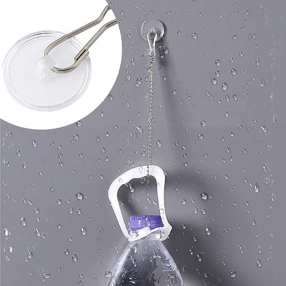 30 Pieces Clear Self-Adhesive Ceiling Hooks, No-Drill Ceiling Hooks, Sticky Hooks with Flagpole Clips for V1259-DP01-A-1523