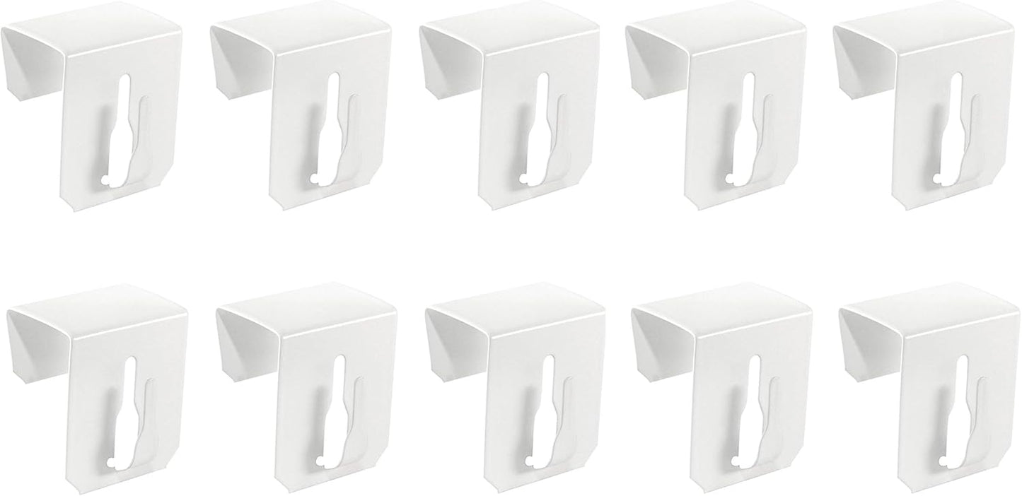 10x Window Hooks Decorative Hooks Window Clips for Window Decorations White 12-20mm UNIVERSAL V1259-DP01-A-1526