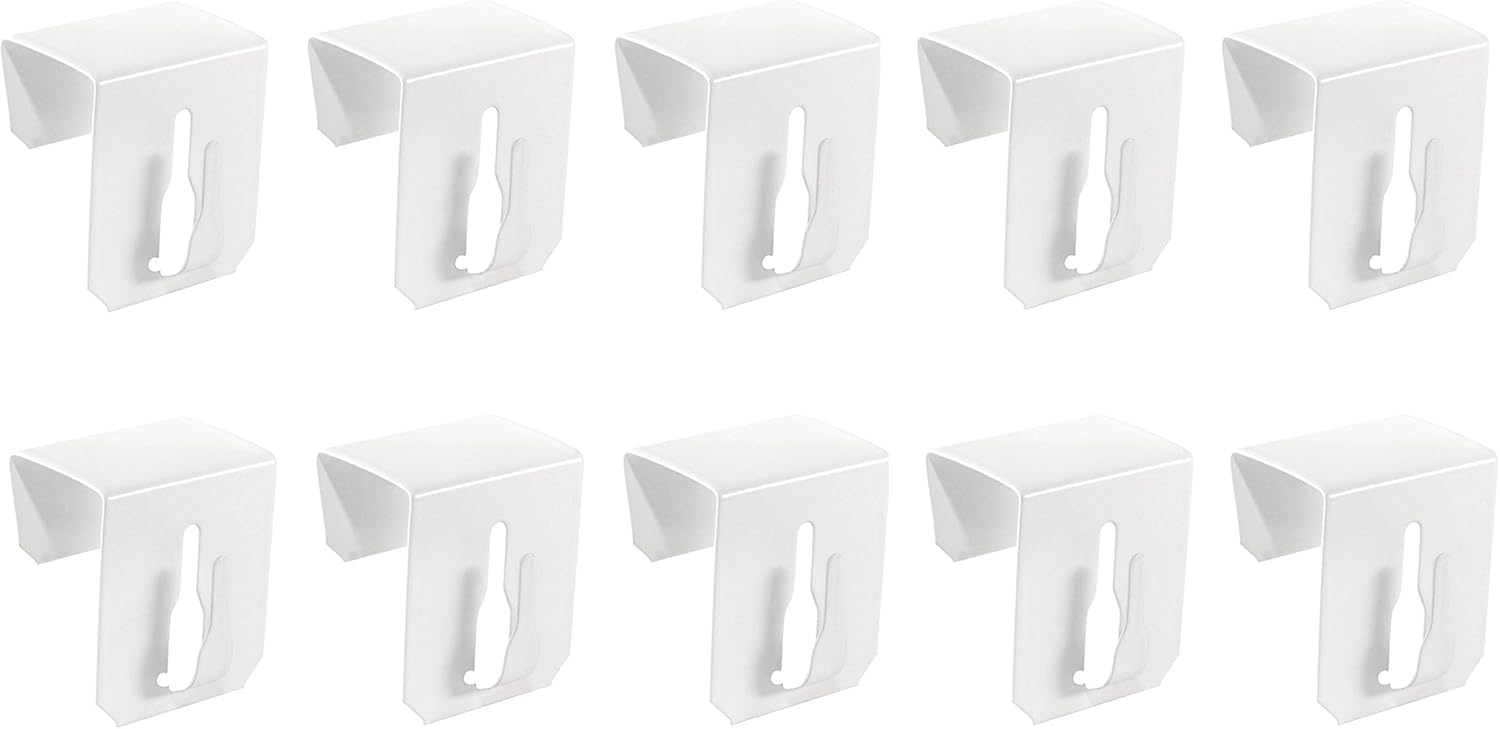 10x Window Hooks Decorative Hooks Window Clips for Window Decorations White 12-20mm UNIVERSAL V1259-DP01-A-1526