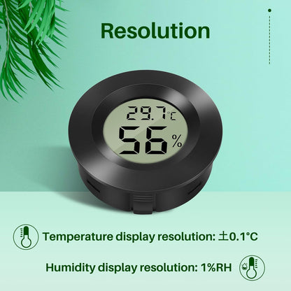 Mini Digital Hygrometer Thermometer Temperature Humidity Meter for Indoor Greenhouse Living Room 6 Pieces V1259-DP01-A-1529