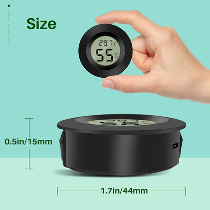 Mini Digital Hygrometer Thermometer Temperature Humidity Meter for Indoor Greenhouse Living Room 6 Pieces V1259-DP01-A-1529