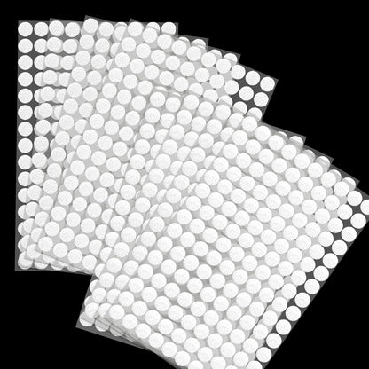 1008 Self-Adhesive Hook and Loop Dots - Petluno 10mm White Hook and Loop Stick on Dots, Round Hook and Loop V1259-DP01-A-1530
