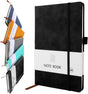 A5 Notebook, Notebook Note Book Pad Journal Notepad PU Leather for Office School Home Business Writing & V1259-DP01-A-1547
