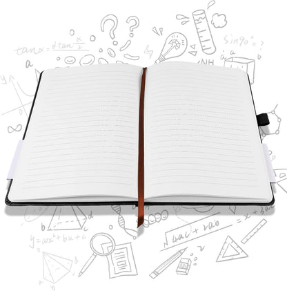 A5 Notebook, Notebook Note Book Pad Journal Notepad PU Leather for Office School Home Business Writing & V1259-DP01-A-1547