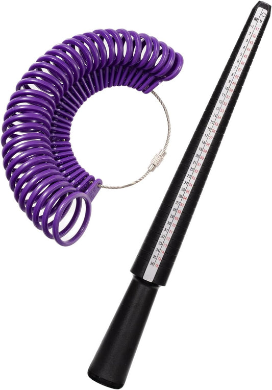 Petluno Ring Sizer Australia, A-Z Measurement Tool Australian Sizes, Finger Size Measure, with Clear Scale, V1259-DP01-A-1548