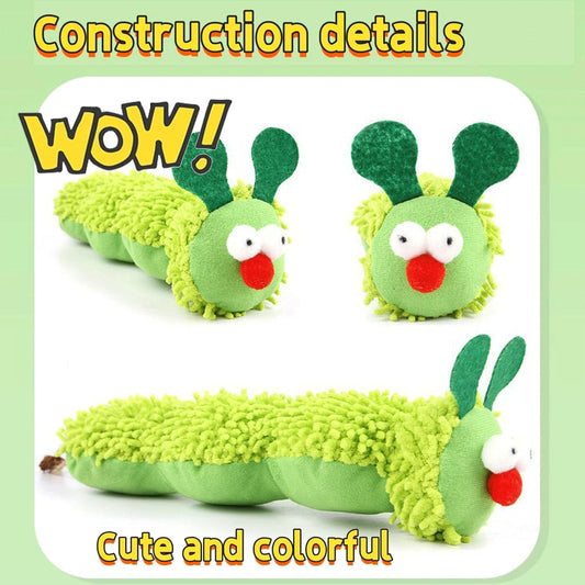 Petluno Cat Catnip Toy for Indoor Cats, Chew Teeth Cleaning, Bite-Resistant Plush Caterpillar Design, Dental V1259-DP01-A-1555