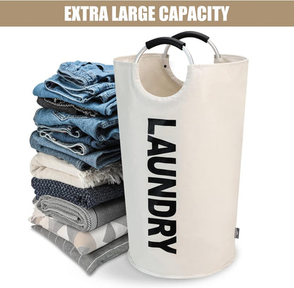 Petluno 90L Large Laundry Basket, Collapsible Bag, Freestanding Tall Clothes Hamper, Foldable Washing Bin V1259-DP01-A-1562