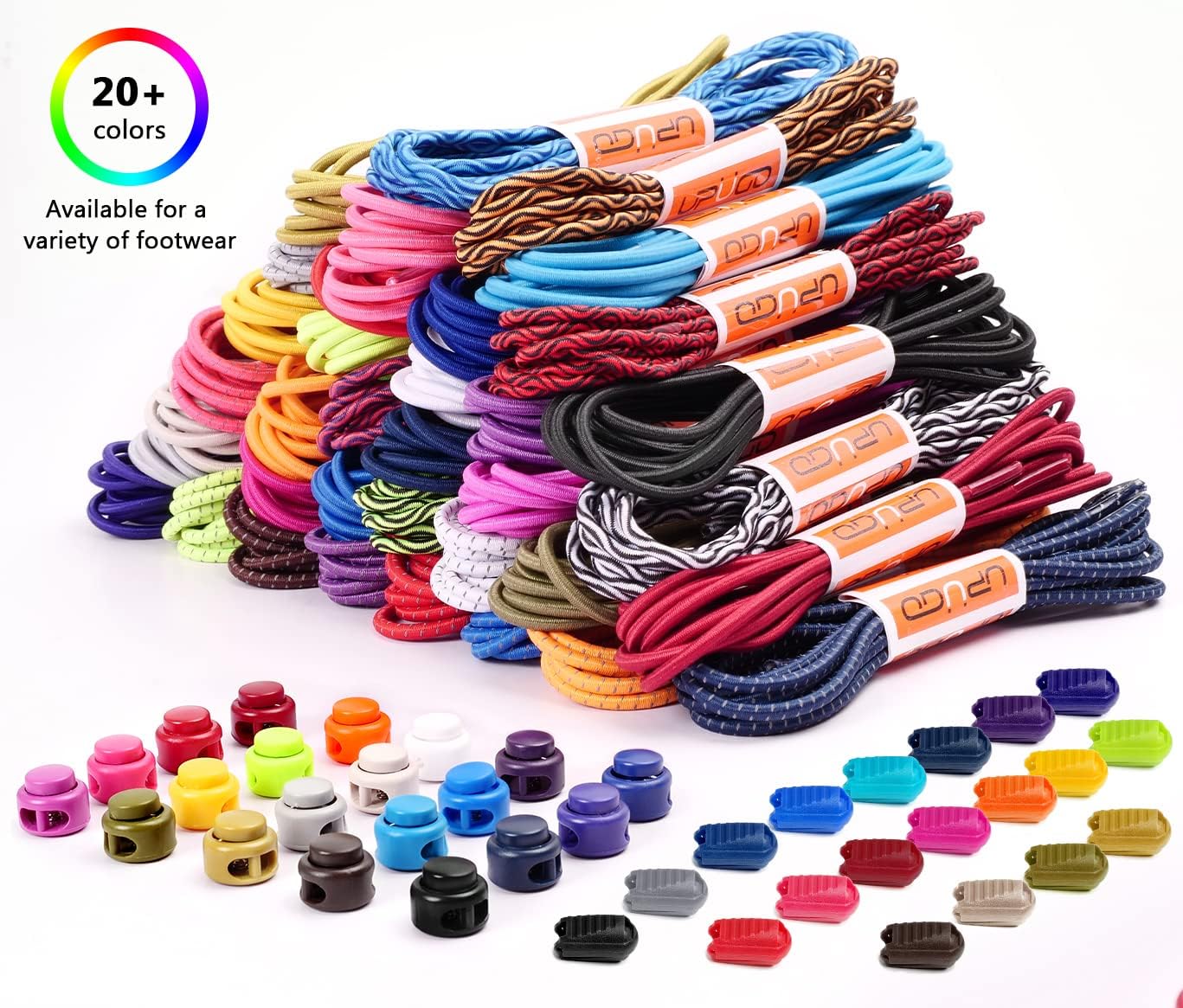 Laces without Lacing, Elastic, One Size for Adults V1259-DP01-A-1571