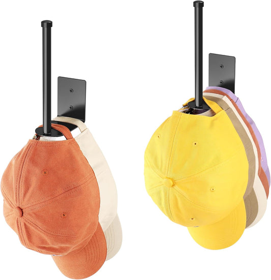 2 Pack Hat Racks for Baseball Caps, Stainless Steel Organizer Cap, Holder Storage Organizer, Hanger Strong V1259-DP01-A-1586
