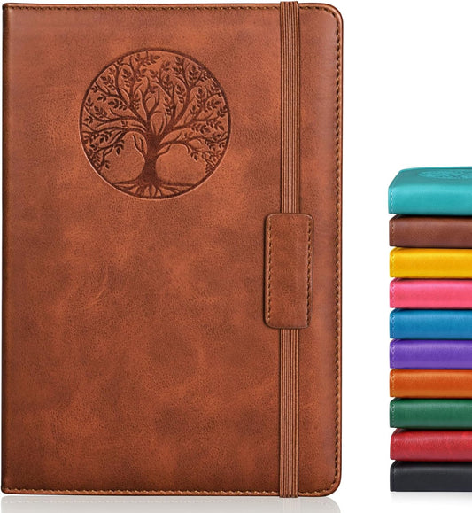 Lined Journal Notebook for Women and Men, 256 Pages A5 Hardcover Leather Journal for Writing, Travel, V1259-DP01-A-1592
