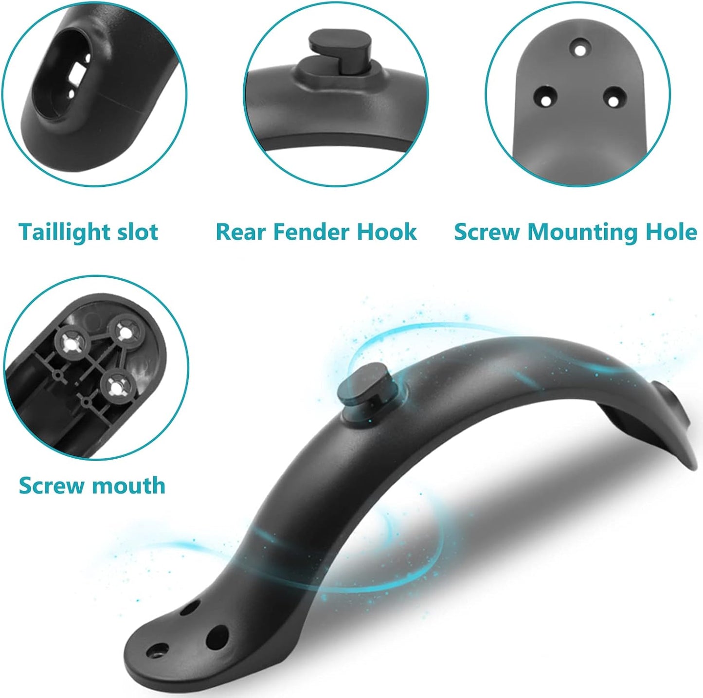 Electric mudguard, rear mudguard holder, spare scooter, accessories, with tools Xiaomi M365/M365 Pro V1259-DP01-A-1614