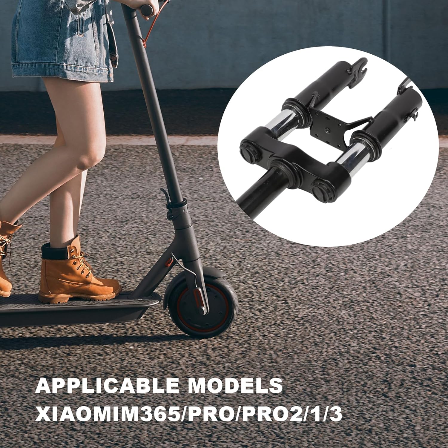 Front fork shock absorber mounting set for Xiaomi M365 Pro/Pro2/1S/Essential Lite/Mi 3 V1259-DP01-A-1616