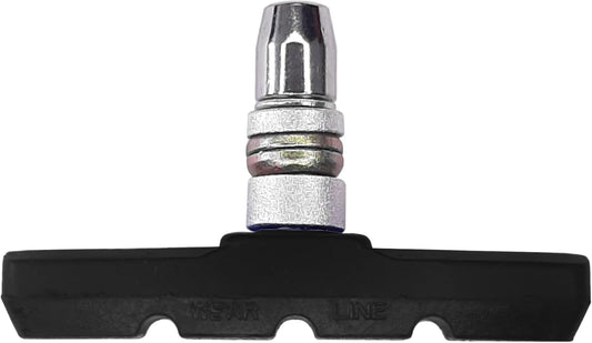 4 x bike brake blocks, 2 pairs, 60 mm, symmetric, V-brake, compatible with Shimano Tektro Avid Sram rims V1259-DP01-A-1617