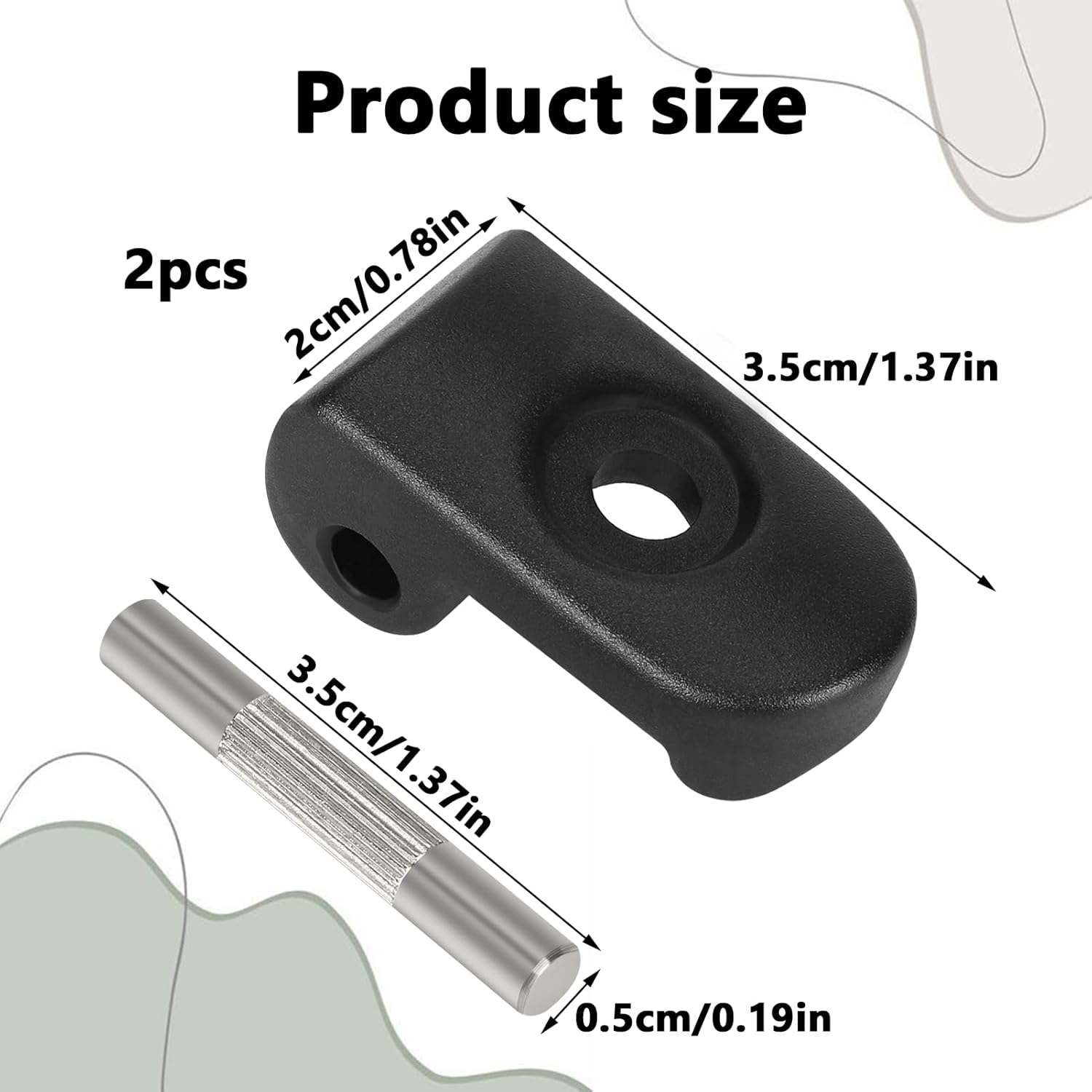 Folding hook lock with iron clasp, compatible with Xiao-Mi M365, reinforced hinge for aluminium folding V1259-DP01-A-1618