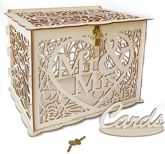 Petluno Latest design letterbox wedding gift vouchers box vintage large DIY wooden cards box money box with V1259-DP01-A-1625