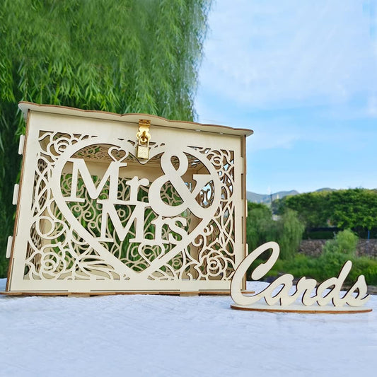 Petluno Latest design letterbox wedding gift vouchers box vintage large DIY wooden cards box money box with V1259-DP01-A-1625