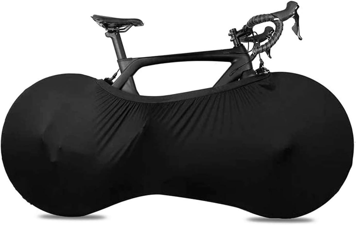 Bike Wheel Cover Indoor Dust-Proof and High Elasticity Bicycle Bag Black Large V1259-DP01-A-1633