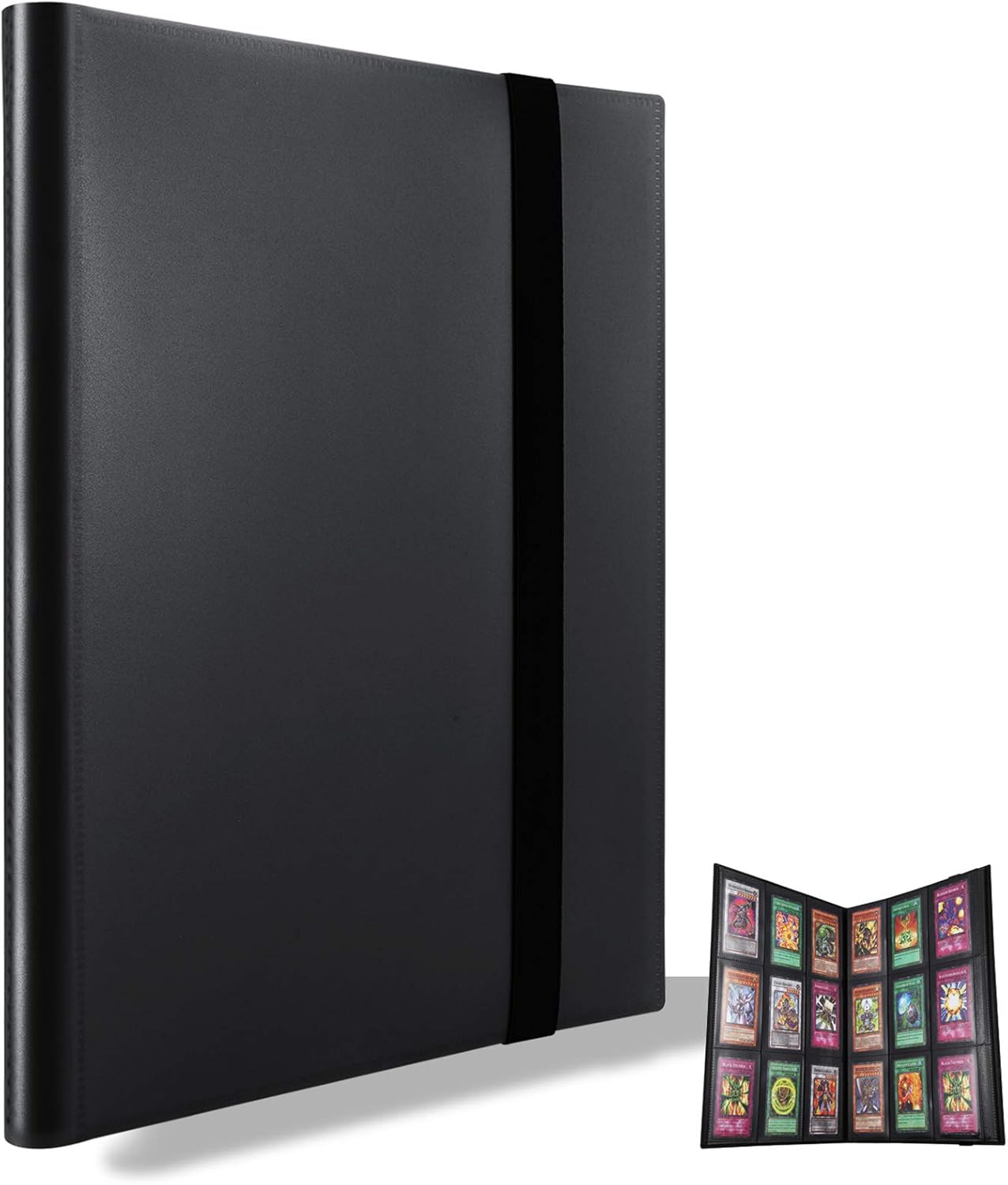 Trading Card Binder, Storage Case for 360 Cards, Compatible with Pokemon (Black) Black V1259-DP01-A-1635