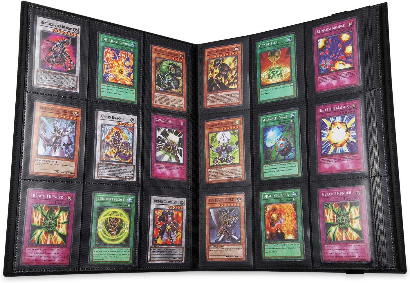 Trading Card Binder, Storage Case for 360 Cards, Compatible with Pokemon (Black) Black V1259-DP01-A-1635