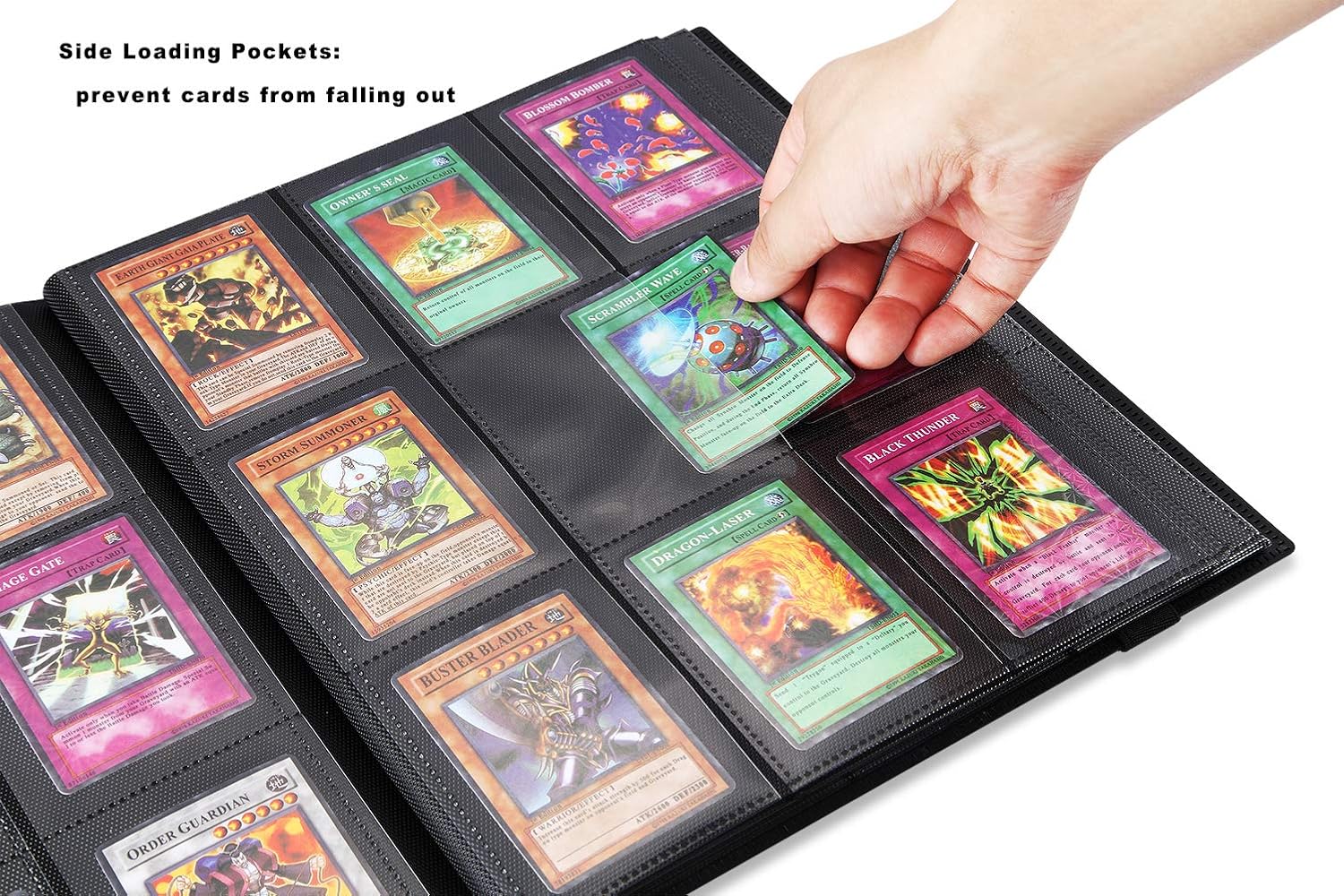 Trading Card Binder, Storage Case for 360 Cards, Compatible with Pokemon (Black) Black V1259-DP01-A-1635