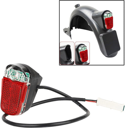 Tail light, tail light splash guard, IPX4 waterproof, red, for Segway Ninebot Max G30 / G30LP G30LE II V1259-DP01-A-1640