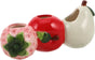 Petluno Ceramic Vase in Strawberry Shape Sturdy Durable Flower Pot for Hydroponic Cuttings Decorative Fruit V1259-DP01-A-1651