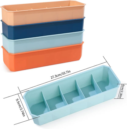 4 pieces of sock and underwear storage boxes, wardrobe organizer, drawer divider for home V1259-DP01-A-1663