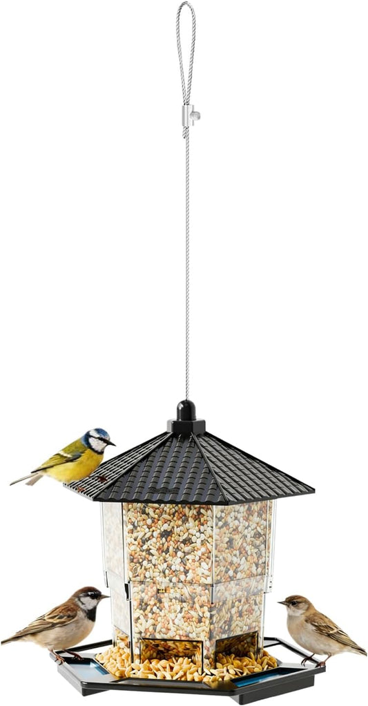 Bird Feeder Houses | Hanging and Refillable Feeding Station Squirrel-Proof Window Bird Feeder Including V1259-DP01-A-1664