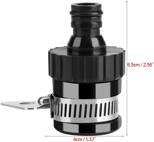 Tik Connector Universal Adjustable Adapter Hose Pipe Fitting for Kitchen Gardening Car Washing Cleaning V1259-DP01-A-1673