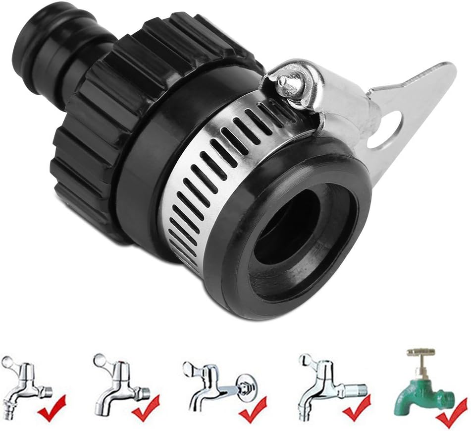 Tik Connector Universal Adjustable Adapter Hose Pipe Fitting for Kitchen Gardening Car Washing Cleaning V1259-DP01-A-1673