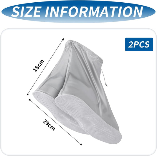 overshoes, waterproof, 4 reusable bike overshoes, anti-slip reinforcement with zip closure, can be worn V1259-DP01-A-1676