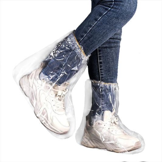 10 pairs of waterproof rain shoe covers with elastic bands, disposable shoe covers for men and women, V1259-DP01-A-1677