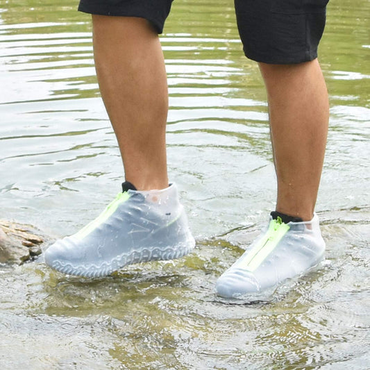 Silicone overshoes, waterproof shoe covers, reusable anti-slip suitable for rain, snow, rough beaches and V1259-DP01-A-1678
