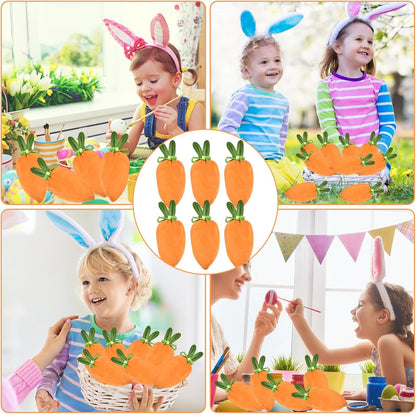 6 pieces of velvet Easter bags, Easter bags with drawstrings, Easter gift bags, ears, to fill with lollies, V1259-DP01-A-1691