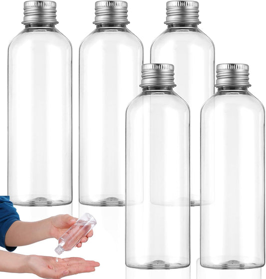 5 pieces travel bottles, 100 ml, empty travel bottle, dispenser, plastic bottle, refillable lotion container, V1259-DP01-A-1698