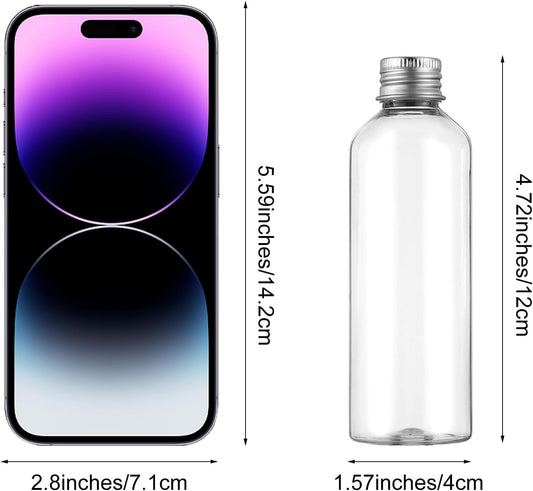 5 pieces travel bottles, 100 ml, empty travel bottle, dispenser, plastic bottle, refillable lotion container, V1259-DP01-A-1698