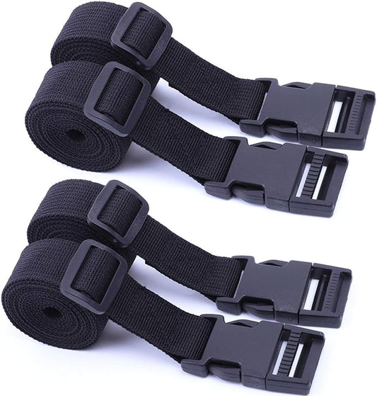 Gordelband 25 mm black nylon luggage strap flat side release buckle suitcase baggage strap with adjustable V1259-DP01-A-1705