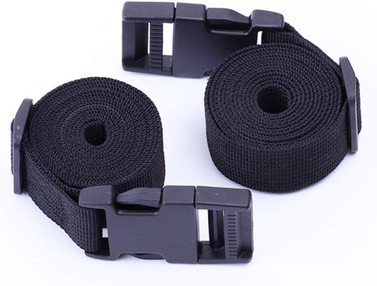 Gordelband 25 mm black nylon luggage strap flat side release buckle suitcase baggage strap with adjustable V1259-DP01-A-1705