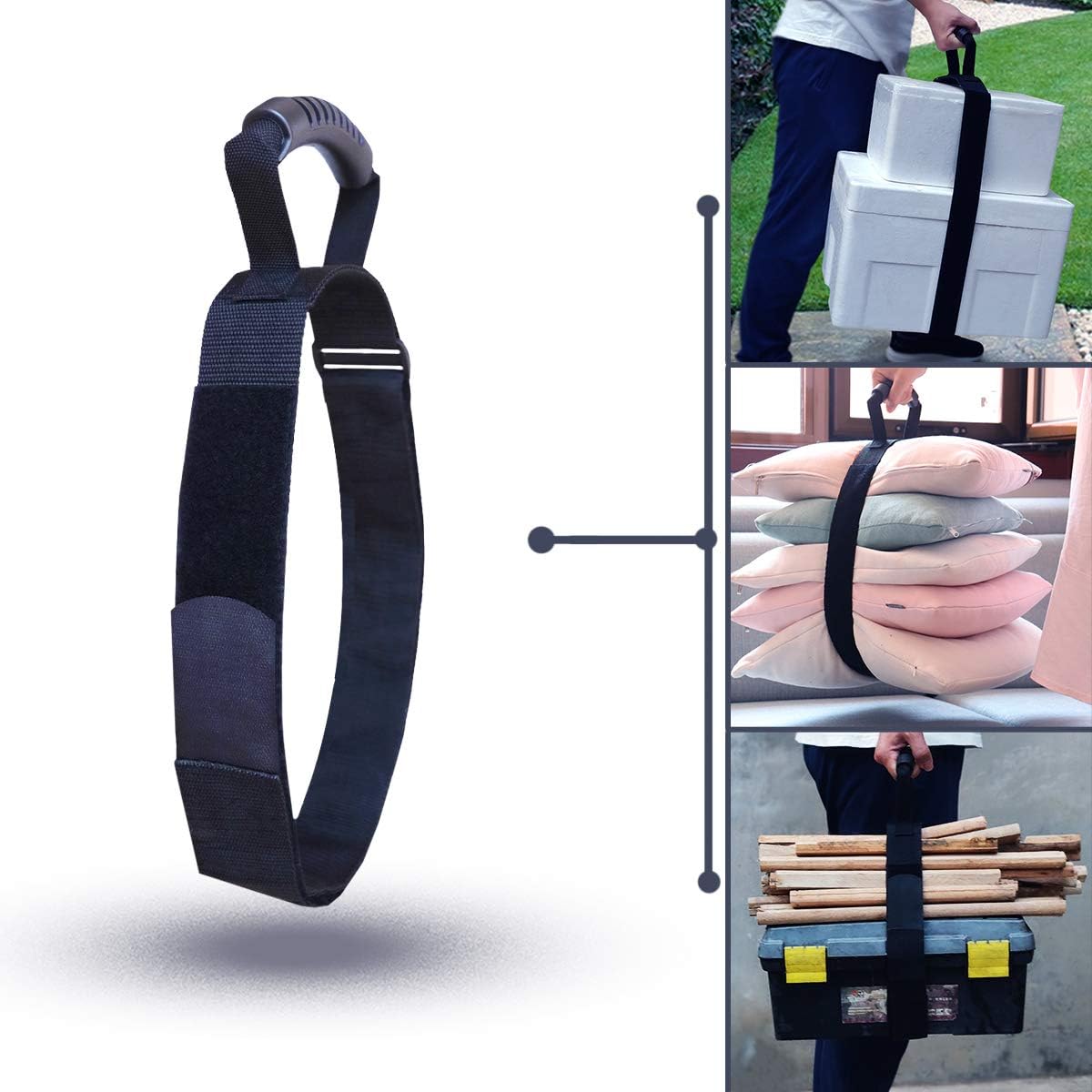 Heavy Duty Luggage Strap Holder for bulky items with XL handle Tie Down Adjustable strap Cinches Tight a V1259-DP01-A-1706