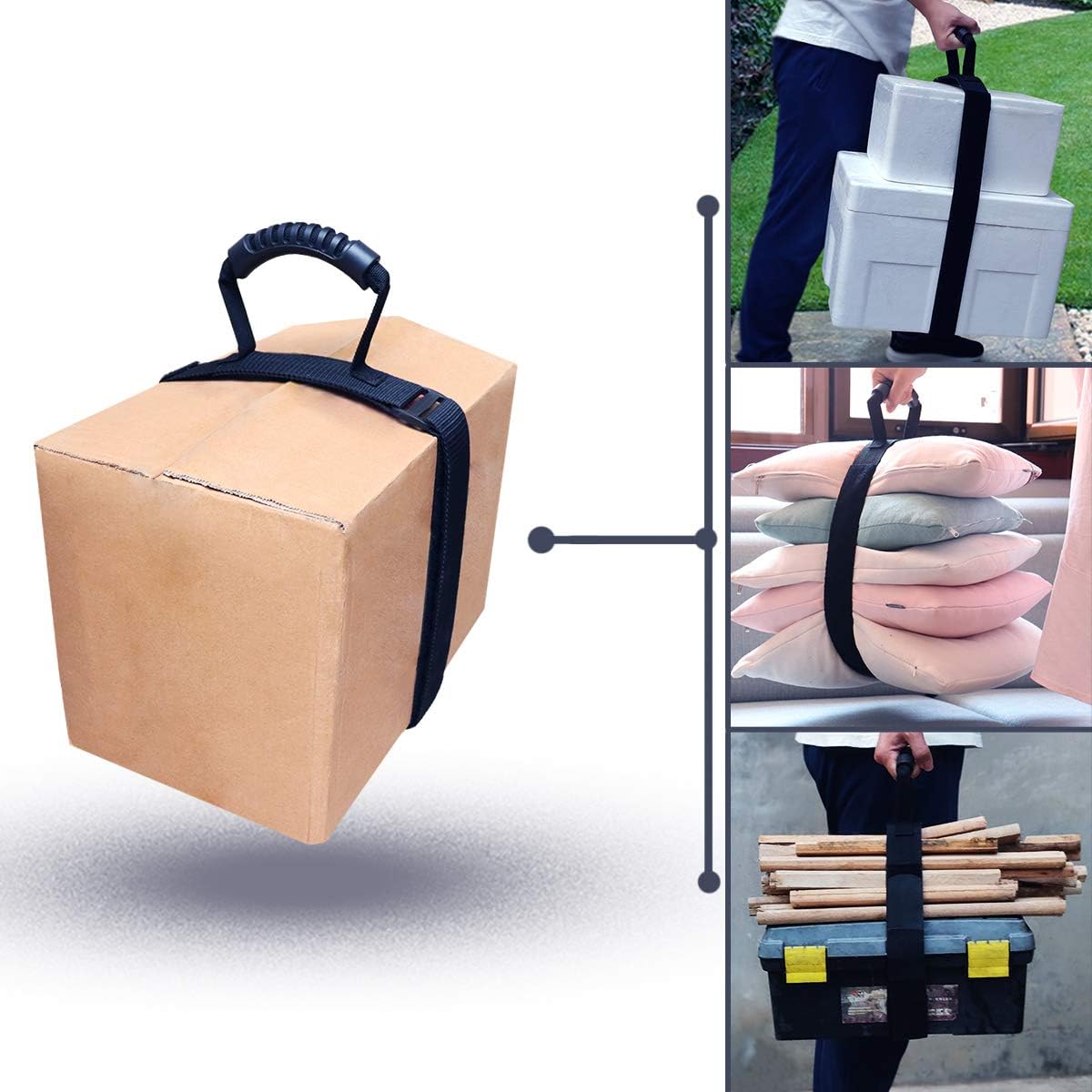 Heavy Duty Luggage Strap Holder for bulky items with XL handle Tie Down Adjustable strap Cinches Tight a V1259-DP01-A-1706