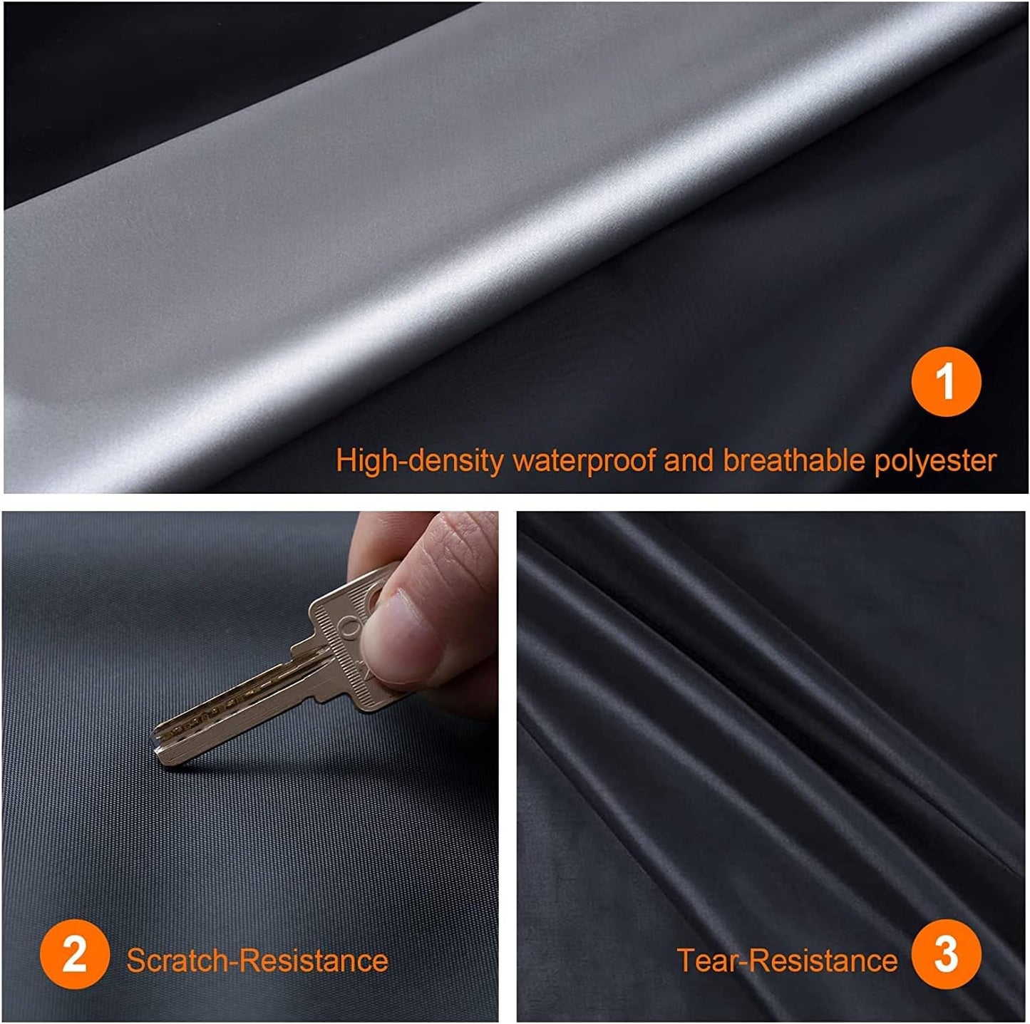Bike covers for 2-3 e-bikes, rain, sun, UV, dustproof, waterproof, with lock hole, mountain and road V1259-DP01-A-1718