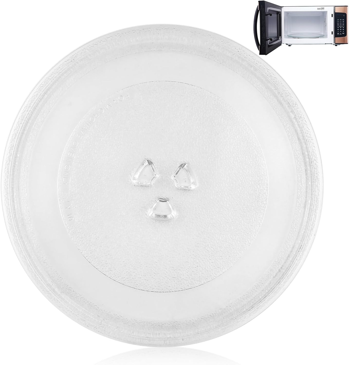Magnetron plate, glass, 24.5 cm, microwave plate, turntable, glass plate, microwave accessories, replacement V1259-DP01-A-1732