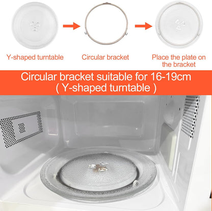 Magnetron plate, glass, 24.5 cm, microwave plate, turntable, glass plate, microwave accessories, replacement V1259-DP01-A-1732