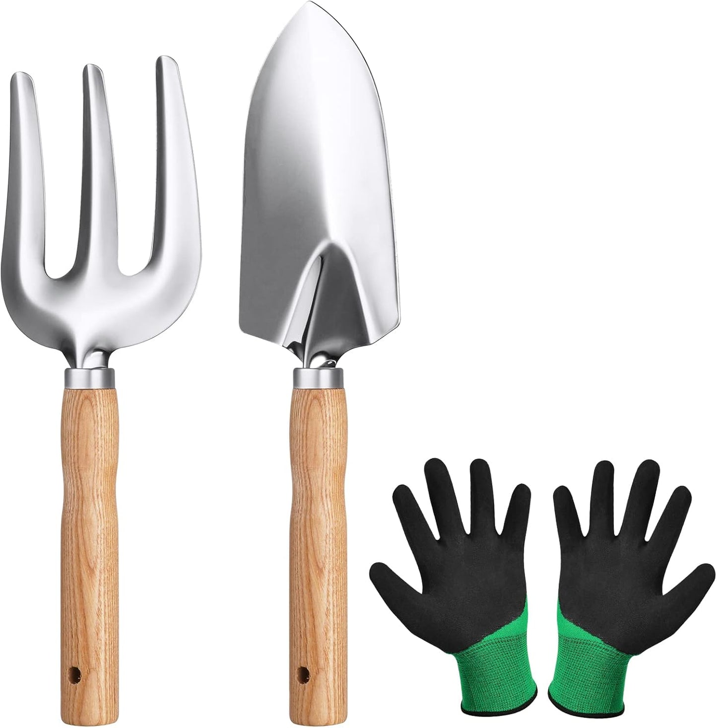 Petluno Garden Tool Set, 3-piece garden tool, stainless steel hand tools, gift set with ergonomic handles, V1259-DP01-A-1740