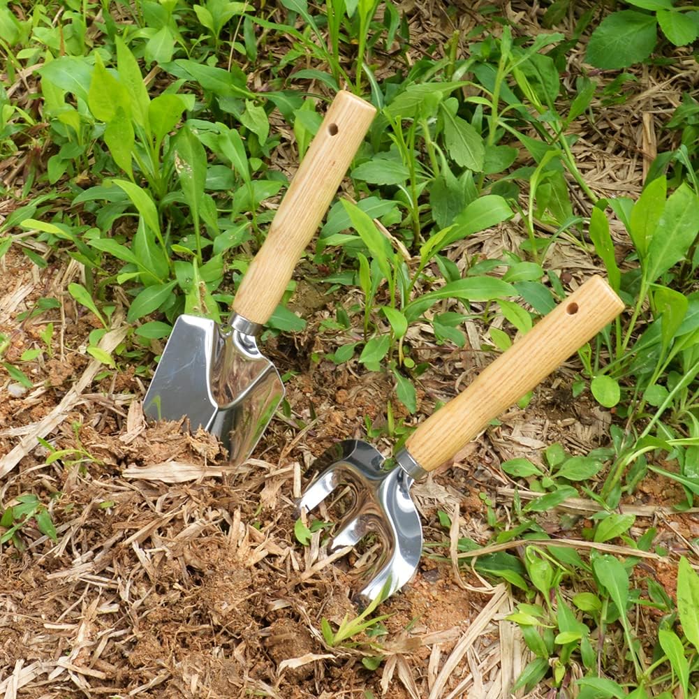 Petluno Garden Tool Set, 3-piece garden tool, stainless steel hand tools, gift set with ergonomic handles, V1259-DP01-A-1740