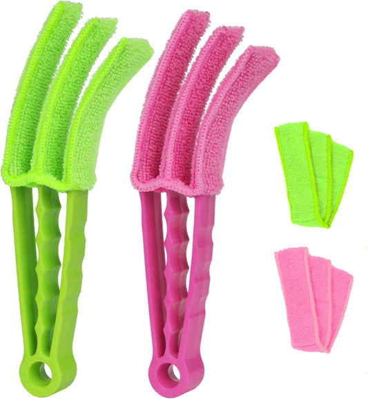 Petluno Blinds Cleaning Brush - 2 Pack Blind Cleaner, With Microfiber Cleaning Cloth, Feather Duster for V1259-DP01-A-1741