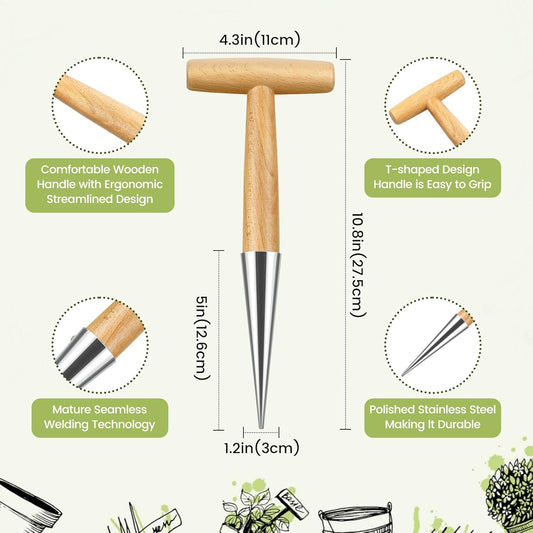 Flower bulbs, plant stakes, flower bulbs with T-grip, bulb planting aids, onion sets, garden vegetables, V1259-DP01-A-1745